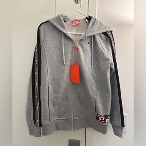 Diesel Mens Zip Up Sweatshirt Amst-Trasteer-Ht01